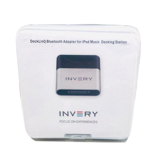 Invery -DocklinQ Bluetooth Audio Adapter Receiver iPod Music Docking Station - Picture 1 of 2
